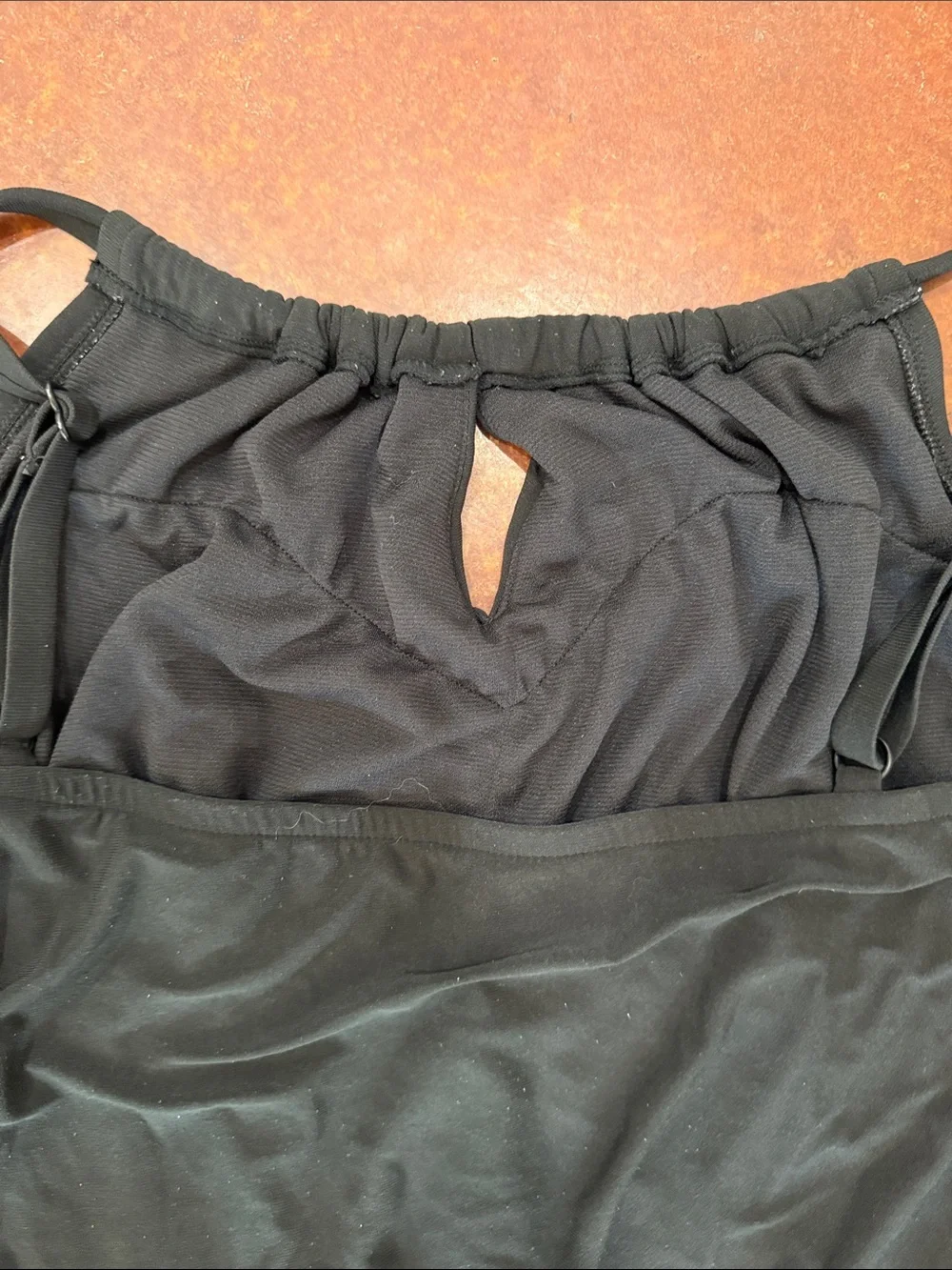 Aqua Green Black One-Piece Swim Romper